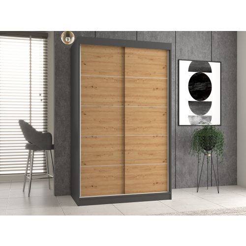 Iga Gardrób 120C ANTRACIT ARTISAN 1