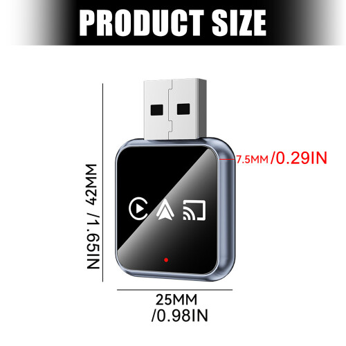 Wireless Airplay Auto Adapter 3 In 1 USB Dongle-A pple model 2