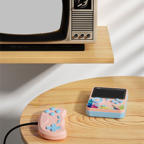 Retro Mini Game Console 500 Preloaded Classical Video-Green 1 1