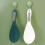 Plastic Rice Serving Spoon Antistick Surfaces-Dark green color 2