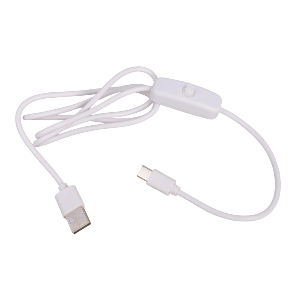 Usb To Type C Charging Cable Including Switches- 1M White 7754000484010