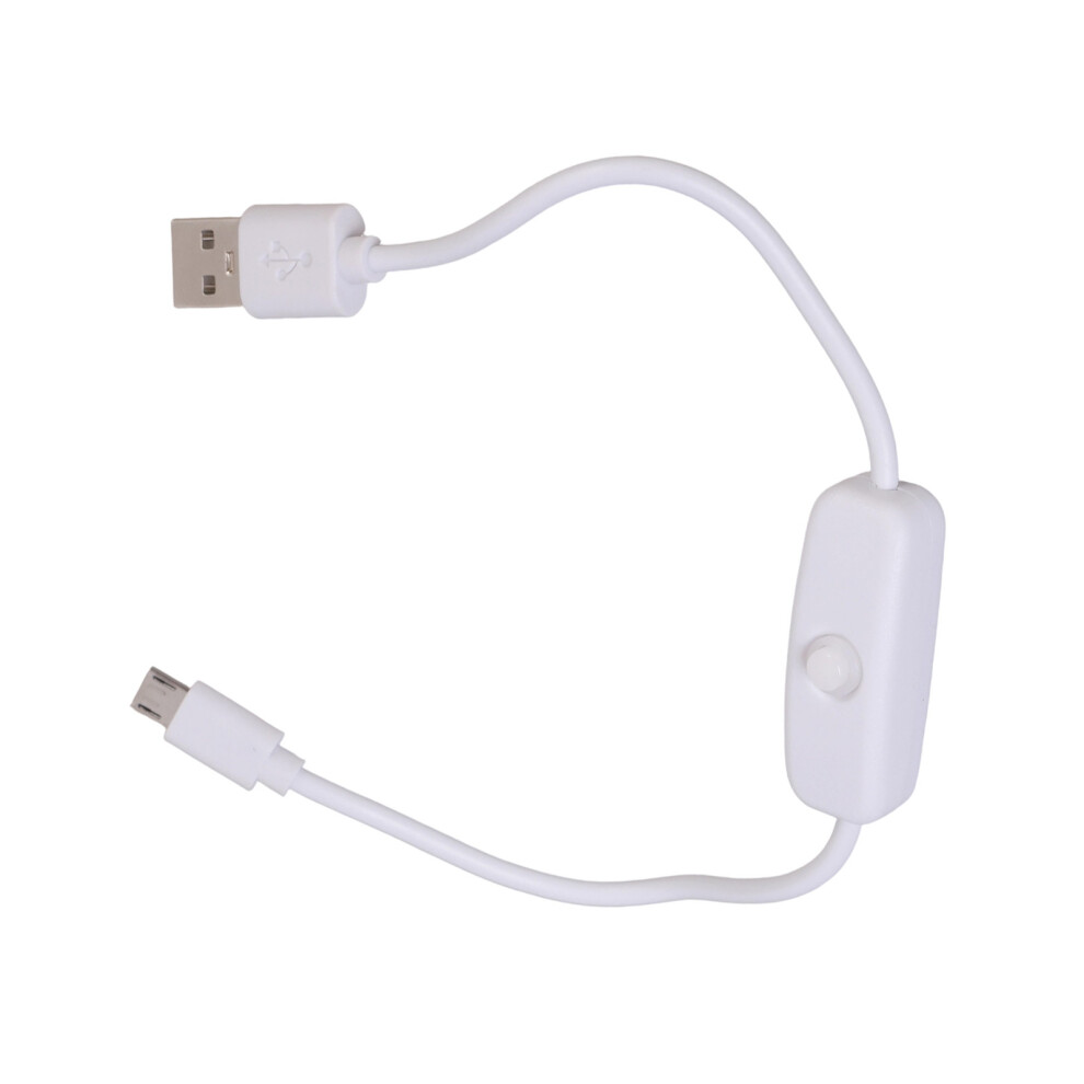 Usb To Tiny Usb Charging Cable Featuring On Off- 30Cm White 7754000484959