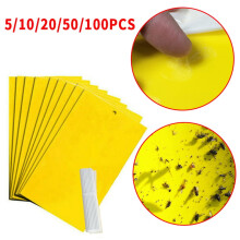 (20pcs) 20Pcs Dual-Sided Yellow Sticky Traps for Flying Plant Insect (6x8 Inches)
