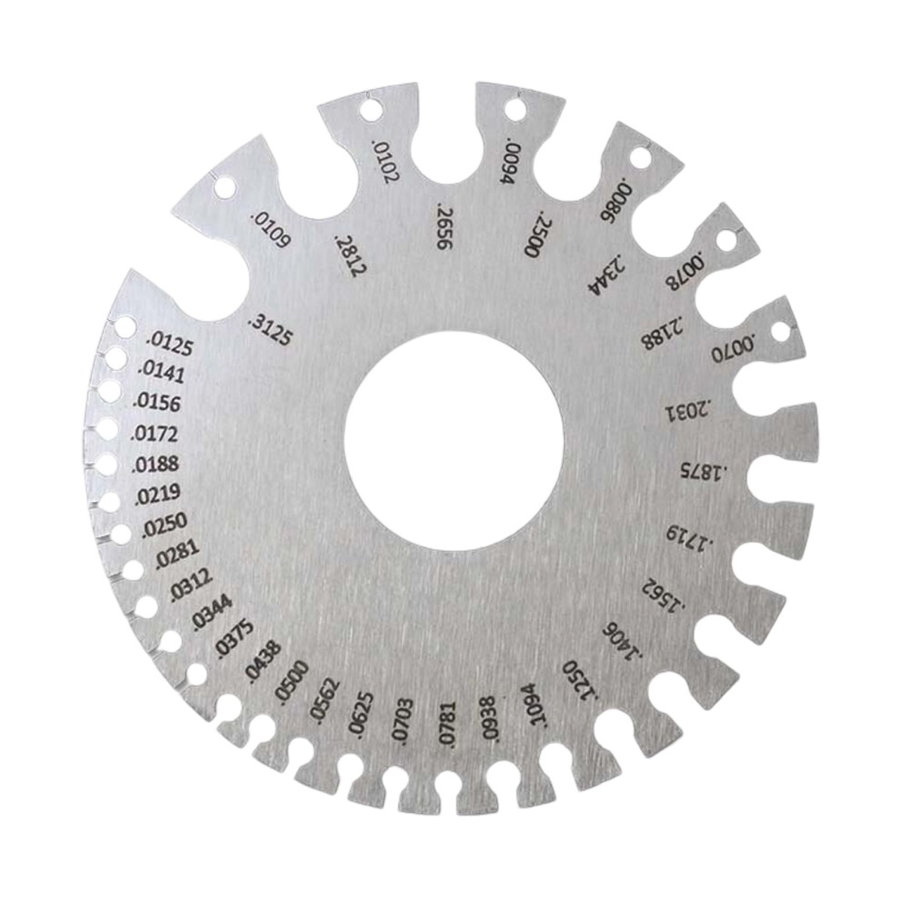 Corrosion Resistant Steel Welding Measure Gauge For Wire Diameter And Thickness, 1Mm Round, Welding Inspection Tool 9323874135175