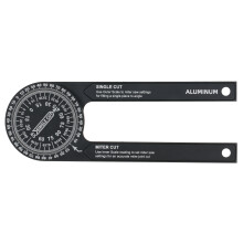 7-Inch Aluminum Miter Saw Protractor with Accurate Dual Scales for Carpentry