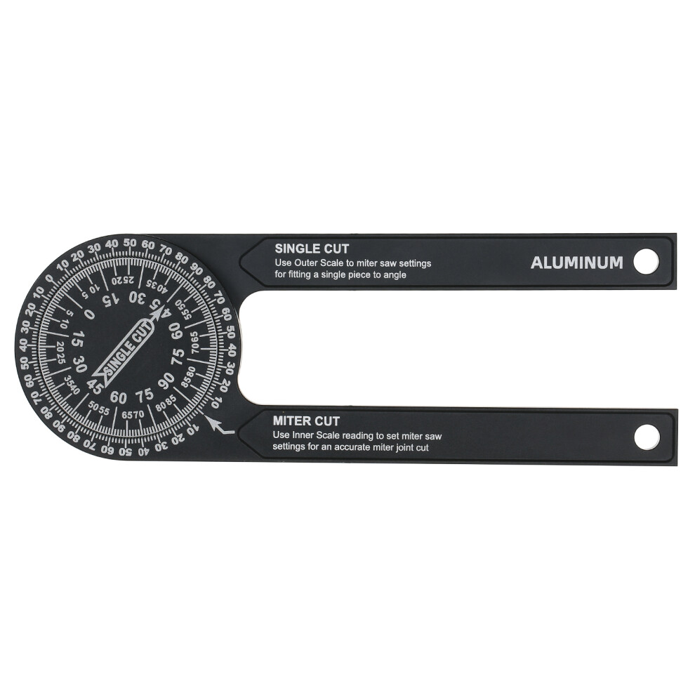 7-Inch Aluminum Miter Saw Protractor With Accurate Dual Scales For Carpentry 4271363665373