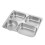Multi Compartment Stainless Steel Tray for School-Style C 1