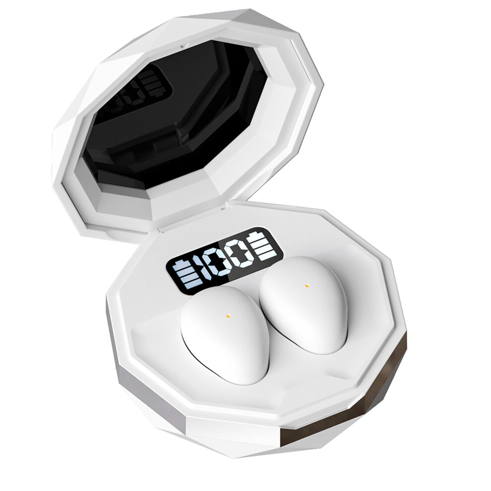 Sleeping Bluetooth Earphones Ergonomic Ultra Thin For Side Sleepers Bluetooth 5.4 Hifi Noise Cancelling For Running White 9105992341719