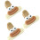 Speelse snacks Afsluitclips Multifunctionele-Koffie kleur L 1