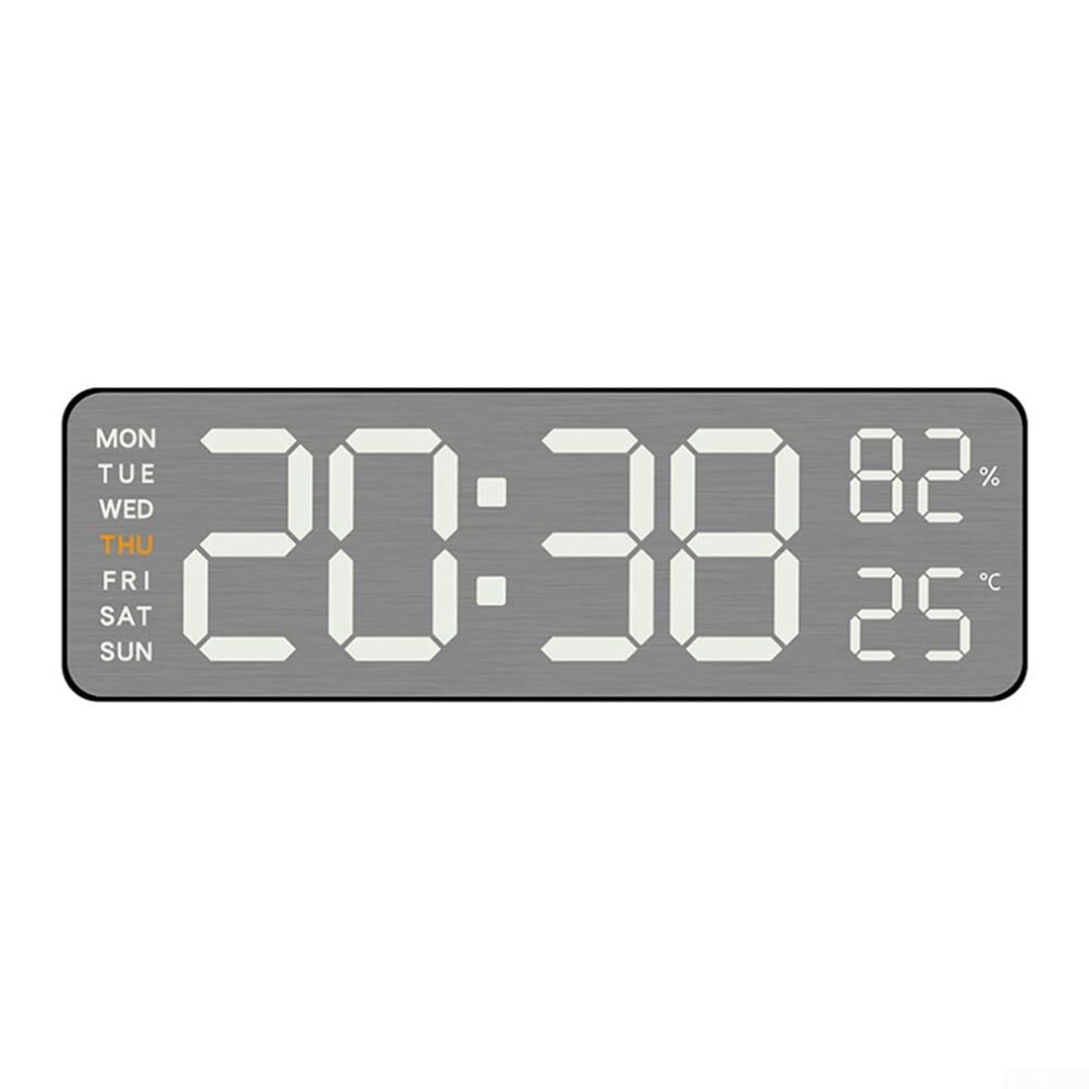 LED Alarm Clock Model A With Stylish Design And Comprehensive Information At A Glance Digital Display
