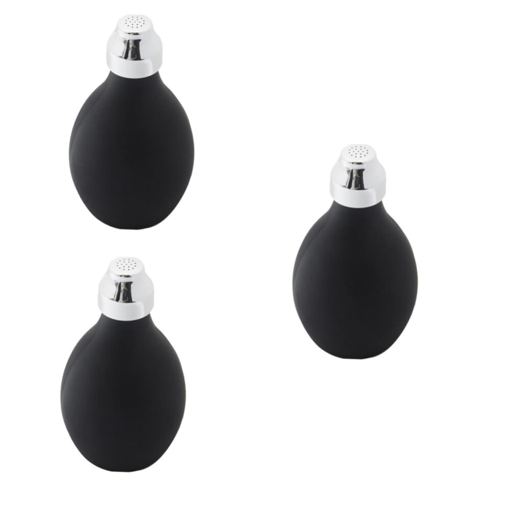 Hair Styling Powder Spray Bottle 3Piece Set Silicone Blower Hairdressing Powder Dry Shampoo Barber Tools