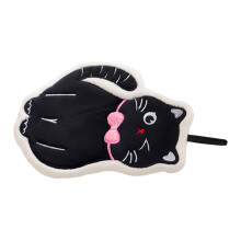 Absorberende koralen fleece handdoek voor kinderen-Boog kat
