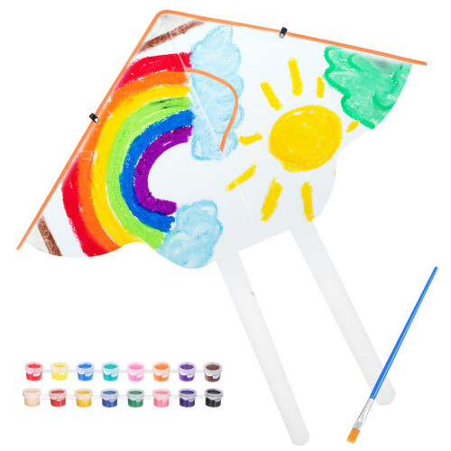 1 Set Leere Drachen Mit Farben Und Für Kinder Graffiti