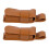 2Stk Harmonica Lederetui Brown Leicht Portable Harmonica Aufbewahrung 1