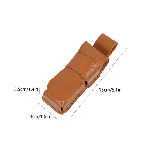 2Stk Harmonica Lederetui Brown Leicht Portable Harmonica Aufbewahrung 2
