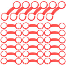 100 Getränkeflaschen-Schnalllicht-Erinnerungsclip Rot