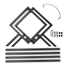 Fashionable Record Organizers Stand with Sturdy Metal Base for