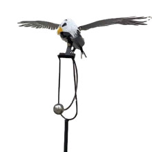 Wiederverwendbarer Windspinner, Gartendekoration aus Metall: Dynamischer Adler im Schaukelmodus