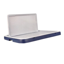 Dog Toilet Potty Tray Washable Bedpan for Dogs and Bunnies, Balcony and Apartment Use, Blue Gray 50x36x3.5 cm