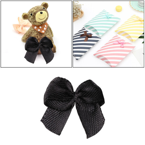 100 geschenkbänder mit , haar-schleifen, basteldeko schwarz
