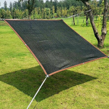 Sonnenschutznetz für den Außenbereich, 3 x 4 m, rechteckig, UV-Schutz, schwarzes Schattierungsgewebe mit hoher Schattierung, atmungsaktives und
