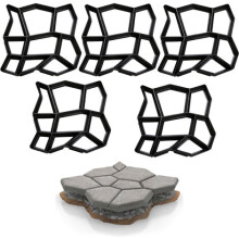 DIY-Wegeform aus robustem Polypropylen, wiederverwendbare Betonform für individuelle Wegegestaltung, einfach anzuwenden, zur Dekoration von Rasen,