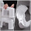2Stk Home Toilettenhocker Kunststoff Badzimmer 11
