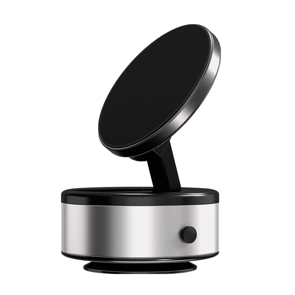 Car Magnet Phone Mount Magnetic Suction Car Phone Mount Adjustable Dashboard Smartphone Cradle For Suv Sedan Minivan Auto Silver 9323874136646
