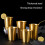 600ml Portable Coffee Milk Beer Mug Stackable Water Cup-gold 7
