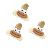 3pcs Food Bag Clips with Secure Strong Grip-Coffee color S