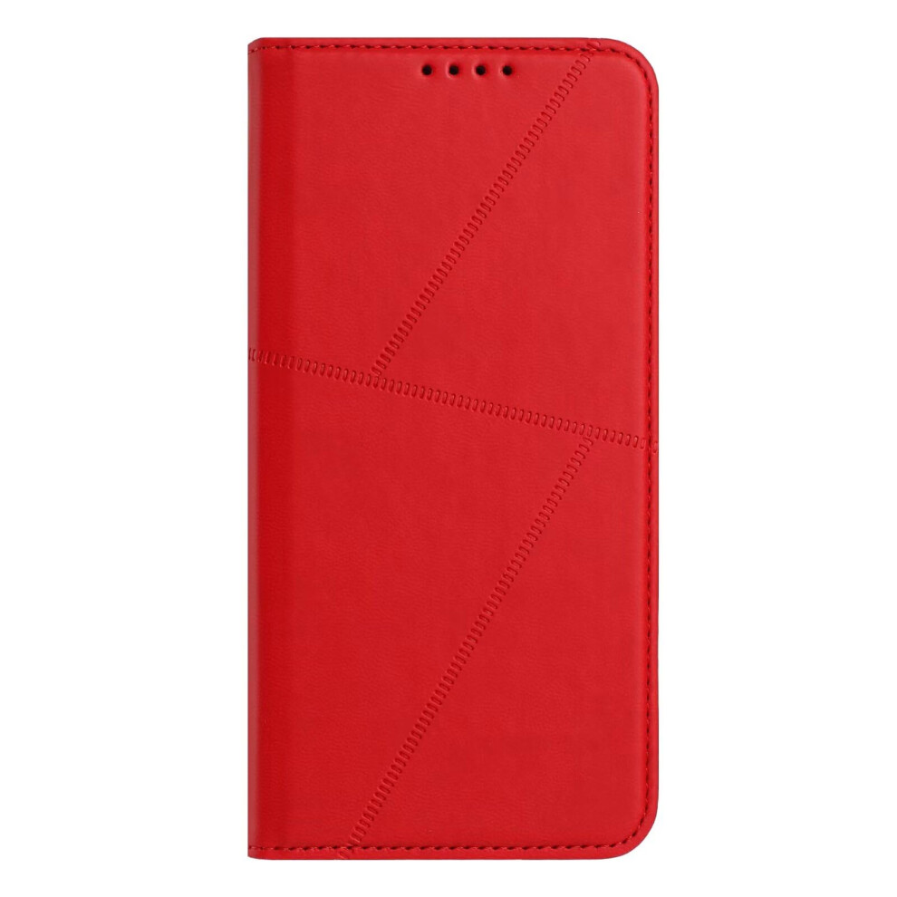 Case For Xiaomi Mi 10C 4G: Pu Leather Flip Wallet, Rfid Blocking, Card Slots, Magnetic Clasp Kickstand, Red 9323874137872