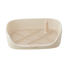 Dog Toilet Training Potty Tray Beige 48x37x13cm For Small Animals Puppy Home Training Pad Holder