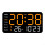 User Friendly Digital Clock Temperature Date And Week Display Voice Activation Adjustable Brightness Model F 1