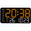 User Friendly Digital Clock Temperature Date And Week Display Voice Activation Adjustable Brightness Model F 4
