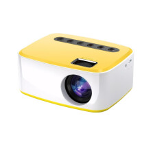 Smart Projector For Mobile Phone And Video Viewing Compatible Mobile Phone Projector Portable Yellow