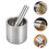 1 Set Malende Stamper Kom Rvs Knoflookpers 7