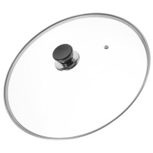 Stainless Steel & Glass Visible Kitchen Pot Cover