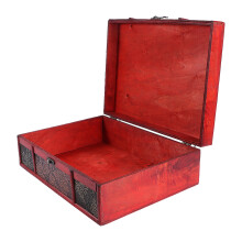 Vintage Aufbewahrungsbox Aus Holz Für Dokumente Schmuck