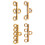 6Pack Legering Sluitingen Voor Sieraden Halsketting 6