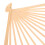 Bamboe Vouwende Fan Frame Kaki 1 Stuks 6
