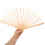 Bamboe Vouwende Fan Frame Kaki 1 Stuks 8