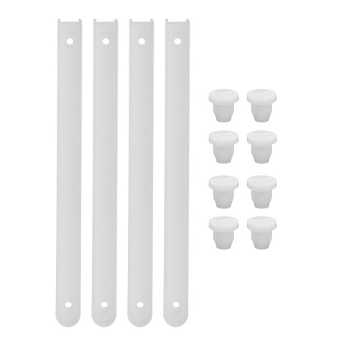 Lade Glijders Vervanging Wit 2 Set 7,27 x 0,59 x 0,31 Inch