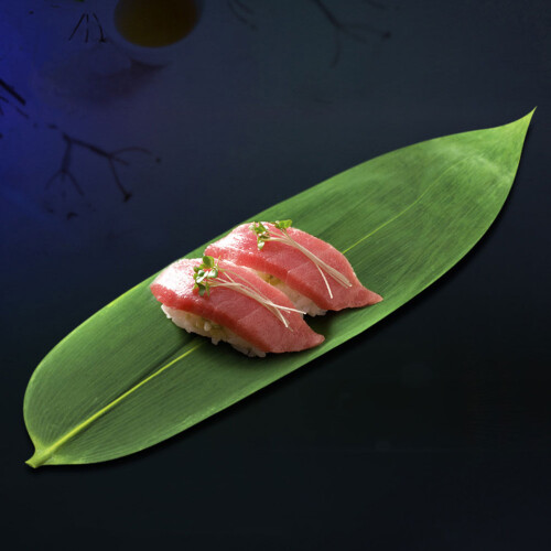 100Stk Bambusblätter Für Sushi Teller 2