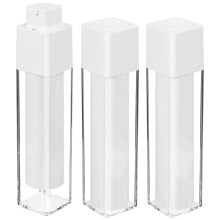3Stk Kunststoff Airless Pumpspender Weiß Für Lotionen Und Cremes