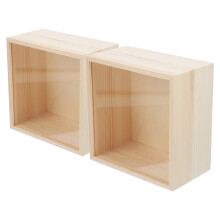 2Stk Holz Pigment Box Mit Acryldeckel Organizer Für Männer