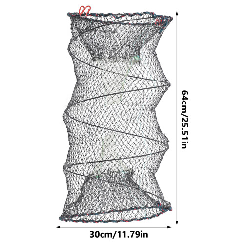 1 Garnelennetz Fischernetzkäfig Großer Garnelenköder 2