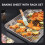 1Set Premium Backblech Mit Rost Antihaft Backform Silber 10