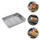 1Set Premium Backblech Mit Rost Antihaft Backform Silber 5