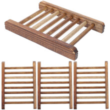 4Stk Holz Seifenspender Seifenablage Für Badezimmer Badewanne
