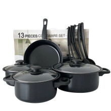 Unleash Your Inner Chef With Our 13-Piece Nonstick Kitchen Cookware Set, Designed For Everyday Cooking And Special Occasions
